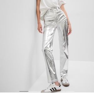 Gap  Silver Metallic pants (27p)